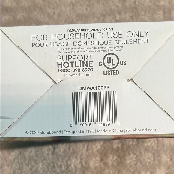 Ash Pineapple Mini Waffle Maker - White and Yellow - Picture 5 of 6